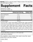 Cataplex® C, 90 Tablets, Rev 20 Supplement Facts