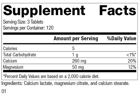 Calcium Lactate 360 Tablets