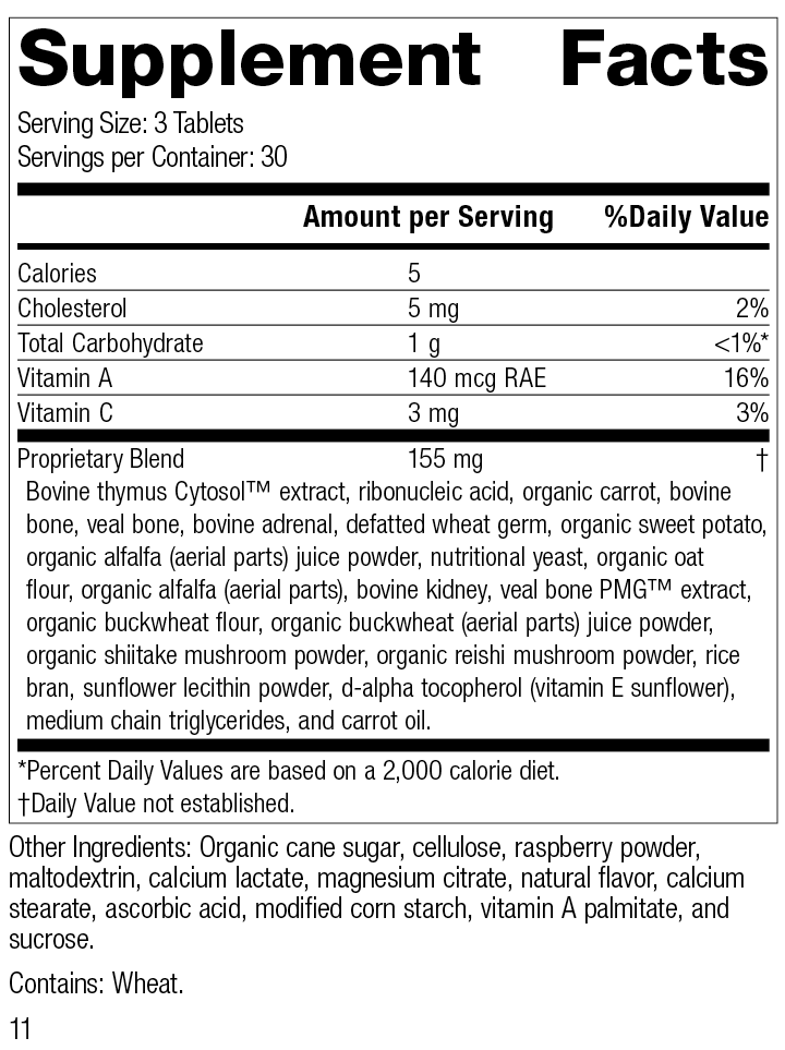 Congaplex® Chewable, 90 Tablets, Rev 11 Supplement Facts