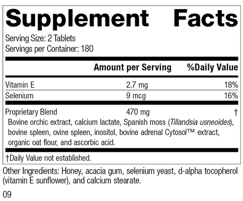 Cataplex® E2, 360 Tablets, Rev 09 Supplement Facts