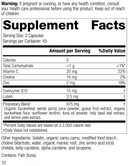Regeneplex, Rev 07 Supplement Facts