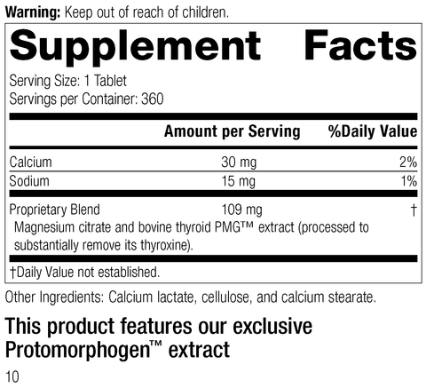 8030 Thytrophon PMG R09 Supplement Facts