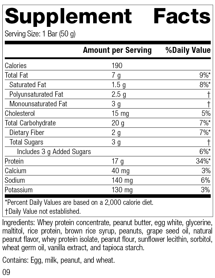 StandardBar®-Peanut Butter, rev9