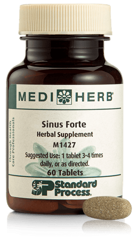 A bottle of Sinus Forte, 60 tablets.