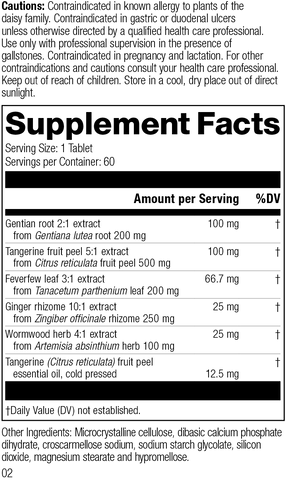 DiGest Forte, 60 Tablets, Rev 02 Supplement Facts
