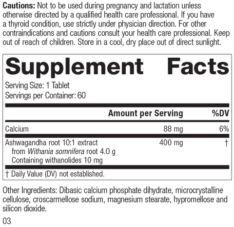 Ashwagandha Forte 60 Tablets