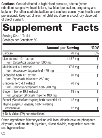 supplement fact label