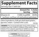 Vitamin A 25,000 iu  100 soft gel