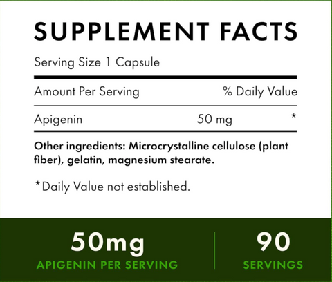 Apigenin 50mg 90 Capsules