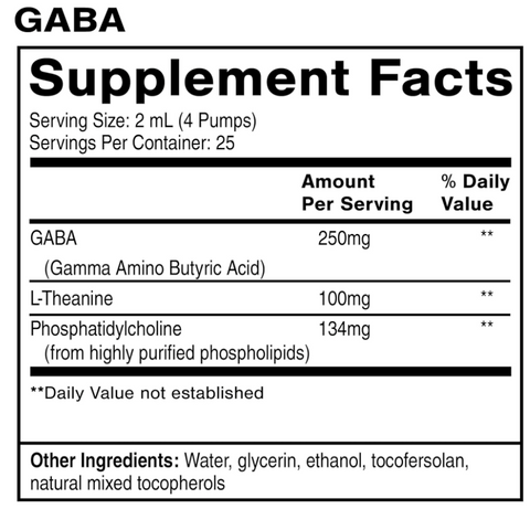 Liposomal GABA 1.7floz