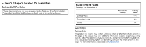 Lugols Iodine 2%