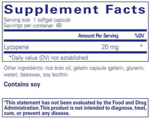 Lycopene 20mg 60 Softgels