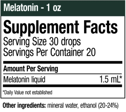 Melatonin 1oz