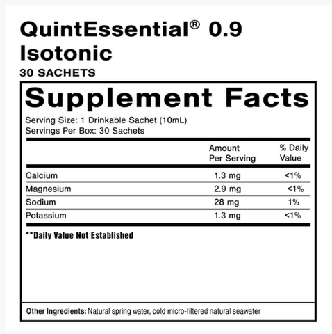 QuintEssential® 0.9 - Isotonic 0.9 - by Quicksilver Scientific