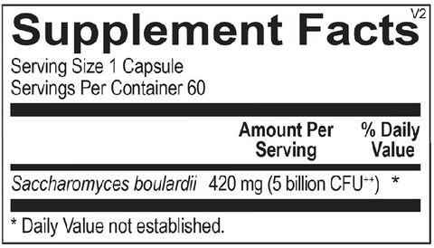 Saccharmonyces Boulardii 60 Capsules