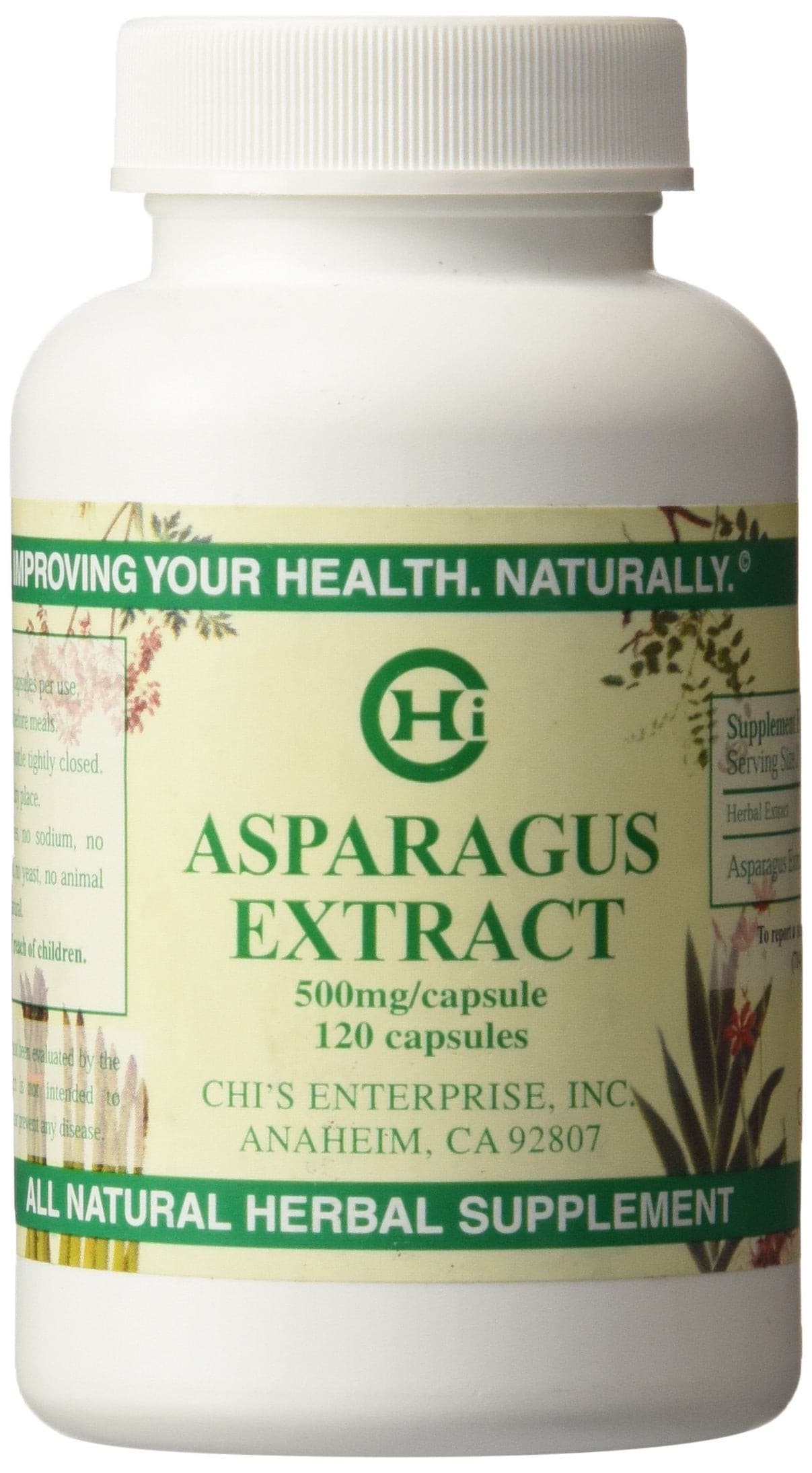 Asparagus Extract 120 Capsules.